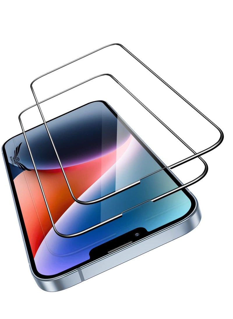BORTONY Pack of 2 iPhone 14 Plus /13 Pro Max Privacy Screen Protector 9H Anti Spy Dark Film Guard Case Friendly Bubble Free Tempered Glass for Apple iPhone 14Plus/13 Pro Max 6.7 Inch 2022  - Image 1