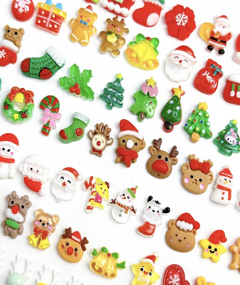 Zbdroxygen 40pcs Miniature Christmas Decor, Christmas Miniature Toys for Decoration, Mini Garden Decorations, DIY Craft Activities, Holiday Gifting, Home Party Games - Image 3