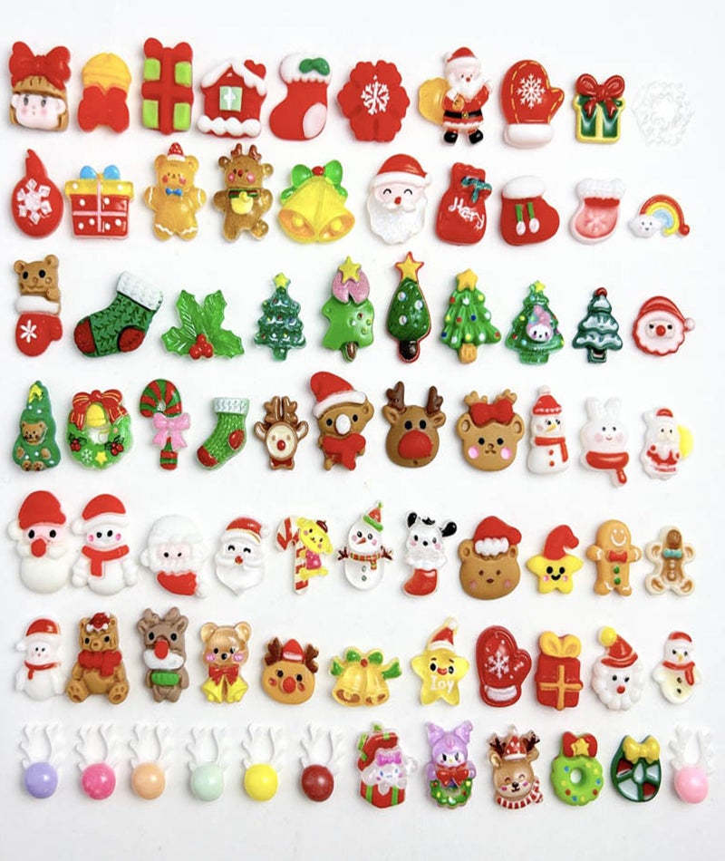 Zbdroxygen 40pcs Miniature Christmas Decor, Christmas Miniature Toys for Decoration, Mini Garden Decorations, DIY Craft Activities, Holiday Gifting, Home Party Games - Image 1