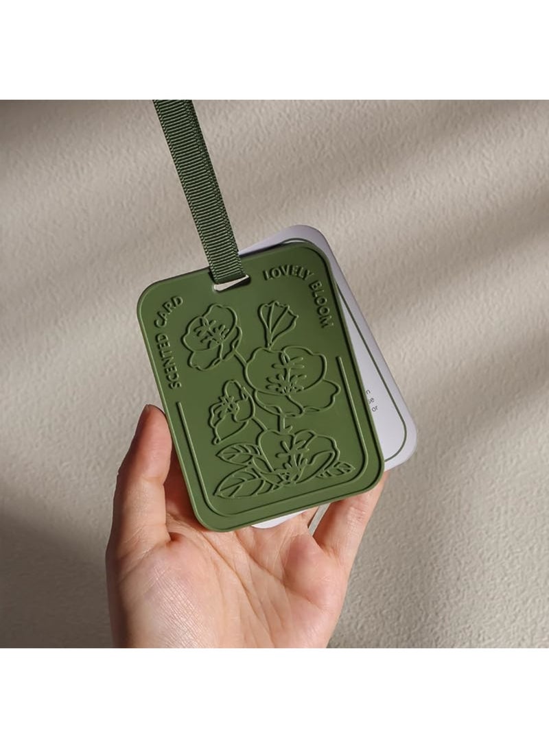 SYOSI 2 Pack Car Air Freshener with White Tea Scent, Long-Lasting Sachets for Closet, Drawer, and Car, Includes Mirror Hanging Freshener and Accessories, Ideal for Cars, Bedrooms, and Storage Spaces - Image 1