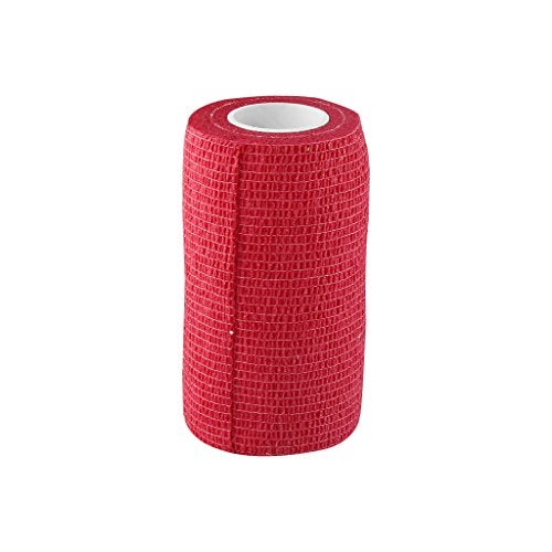 AGAM A-Tape Cohesive Crepe (10cm X 4.5 mtr, Pack of 2) Elastic Self Adherent Crepe Bandage Breathable Self Adhesive Cohesive Bandage for Humans & Pets (Dogs, Cats, Birds) (10 cm) (Red) - Image 4