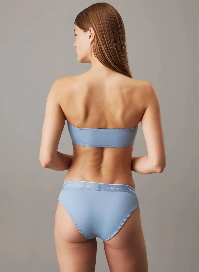 Calvin Klein Faded Denim Bandeau Bikini Top - CK Meta Legacy for Women | Best Price UAE