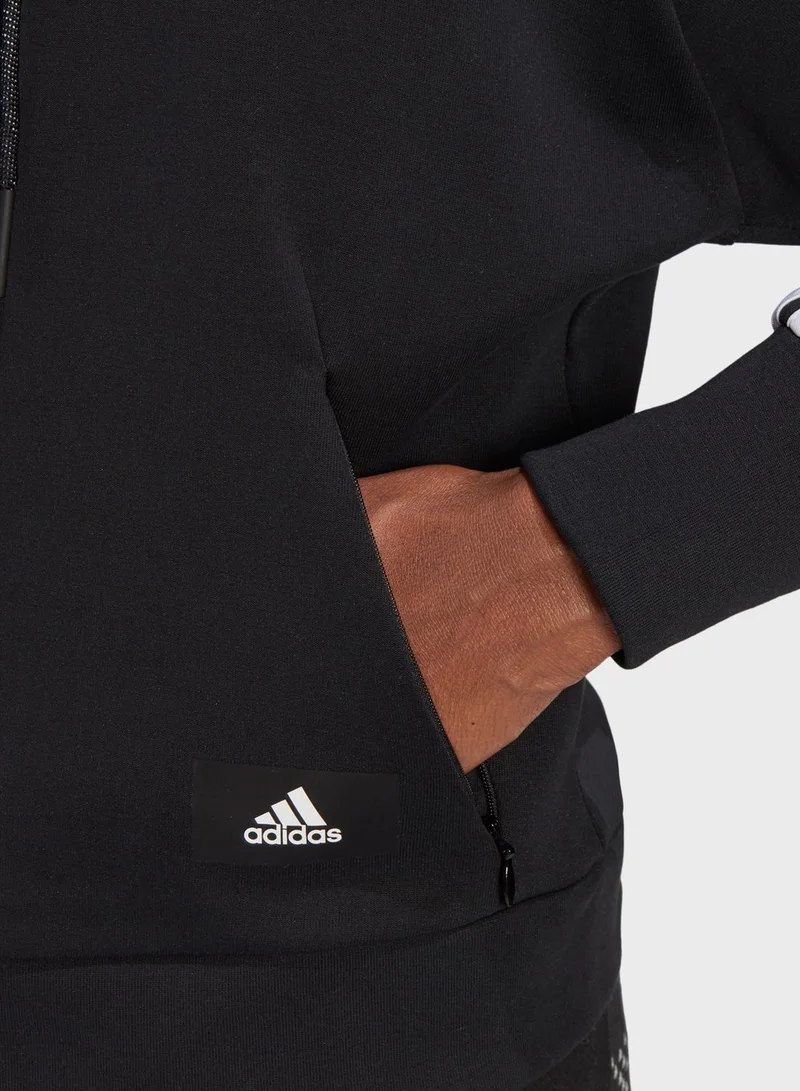 Adidas 3 Stripe Hoodie