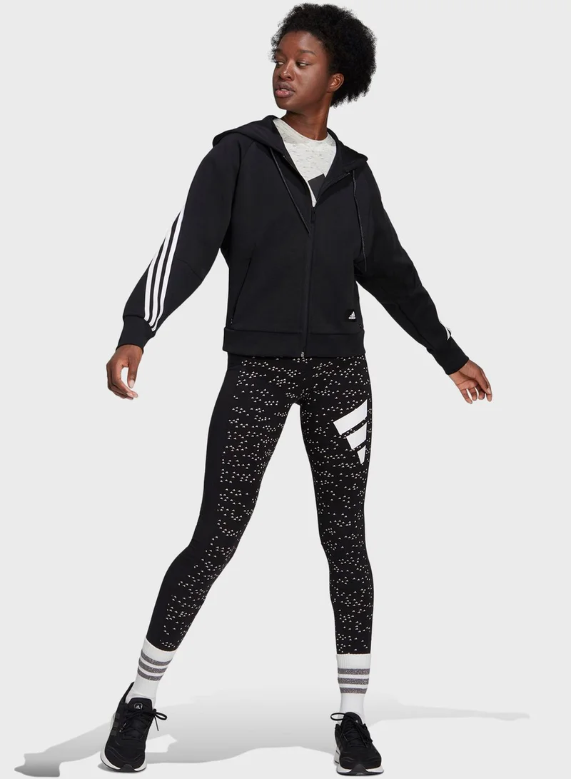 Adidas 3 Stripe Hoodie
