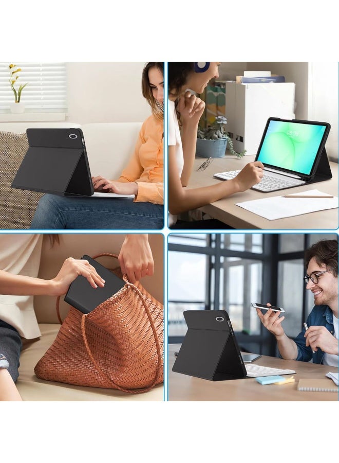 غطاء لوحة مفاتيح بلوتوث لاسلكية قابلة للفصل لجهاز سامسونج جالاكسي تاب A11 بلس/تاب A11+ بحجم 11 إنش - Image 2