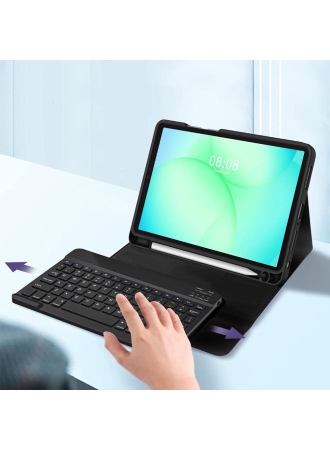غطاء لوحة مفاتيح بلوتوث لاسلكية قابلة للفصل لجهاز سامسونج جالاكسي تاب A11 بلس/تاب A11+ بحجم 11 إنش - Image 3