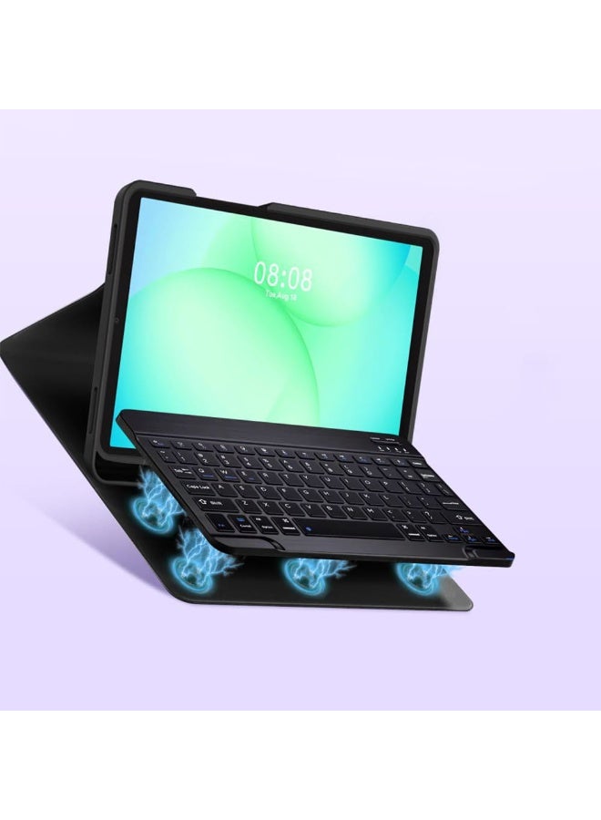 غطاء لوحة مفاتيح بلوتوث لاسلكية قابلة للفصل لجهاز سامسونج جالاكسي تاب A11 بلس/تاب A11+ بحجم 11 إنش - Image 5