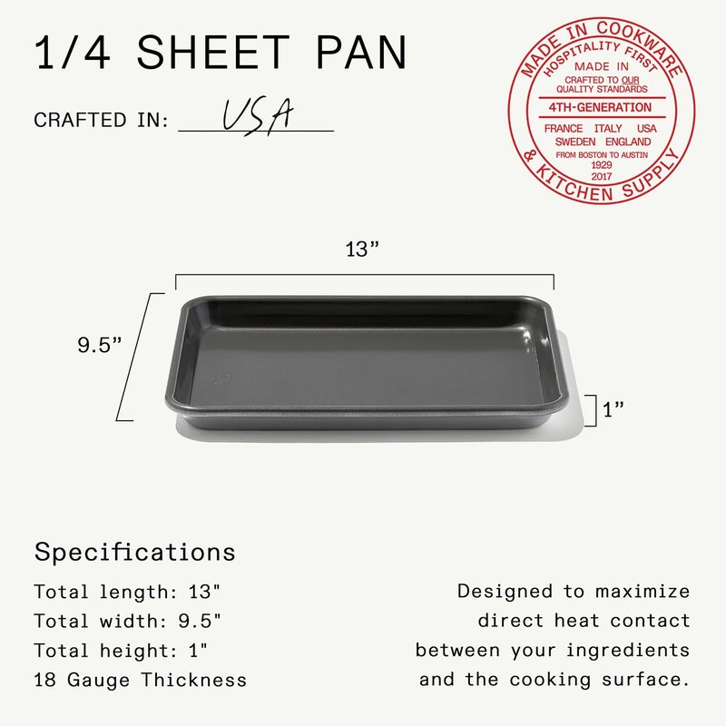 Madein Made In Cookware - Quarter Non Stick Sheet Pan - 3004 Aluminum - Professional Bakeware - Image 5