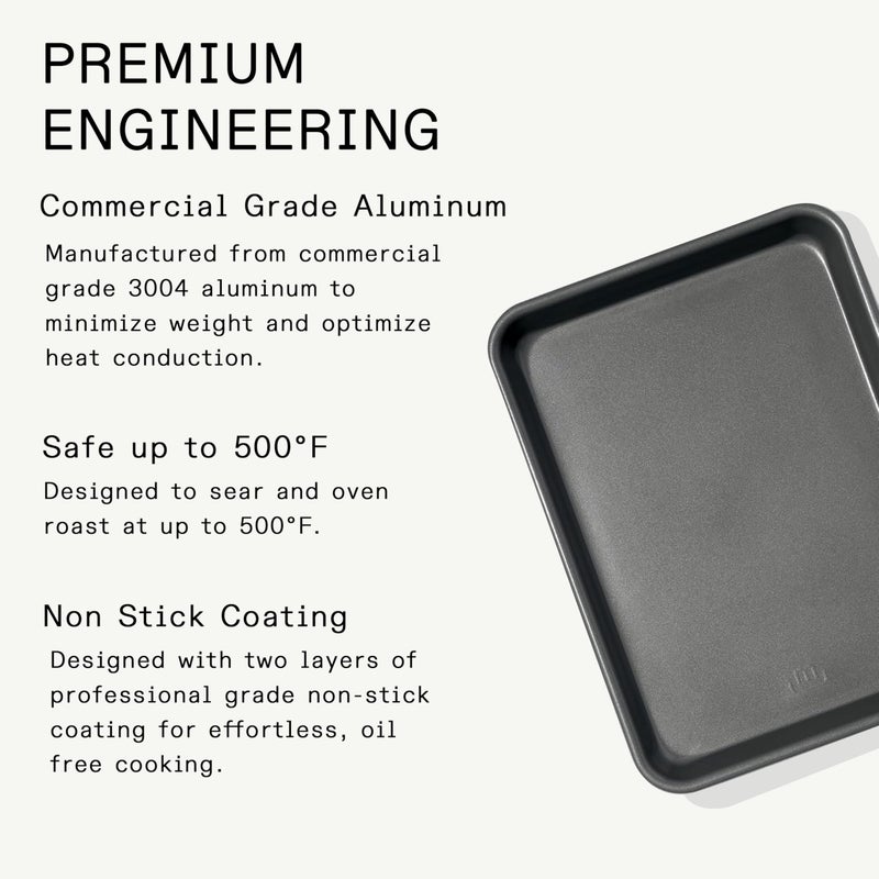 Madein Made In Cookware - Quarter Non Stick Sheet Pan - 3004 Aluminum - Professional Bakeware - Image 3