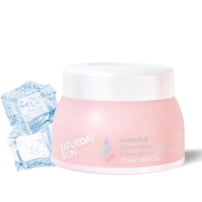 Saturday Skin Face Moisturizer Water Face Cream Natural Oil free Gel Type Cream From Alaska Glacier Water Day & Night Korean Skin Care Cream Soothing Hydrating Facial Moistrurizer (1.69 Fl. Oz. 50ml) - Image 1