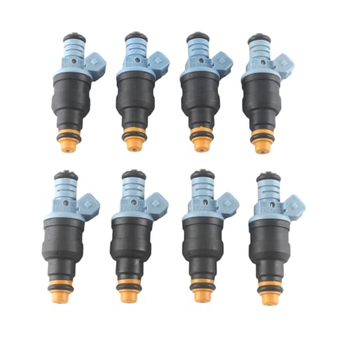 HLBTK 0280155715 Fuel Injectors Fits for Chevy Camaro Corvette Caprice Impalafor Ford f250 f350 for Mustang GT Pack of 8 Replaces 0280150965 0280150947 - Image 1