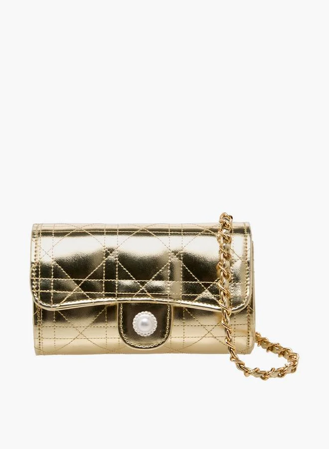 Quilted Crossbody Bag with Chain Strap Ramadan Collection