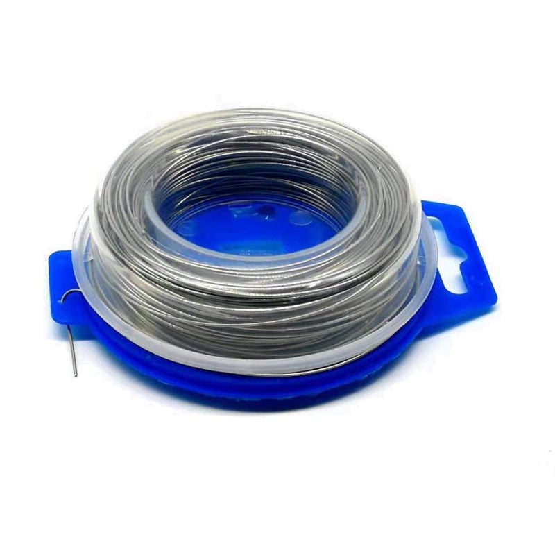 P1TOOLS Stainless Steel Twist Safety Lock Grip Wire .032 165 Ft-Good for Motorcycle/Dirt Bike Grips – Aircraft Tool Wire - Image 1