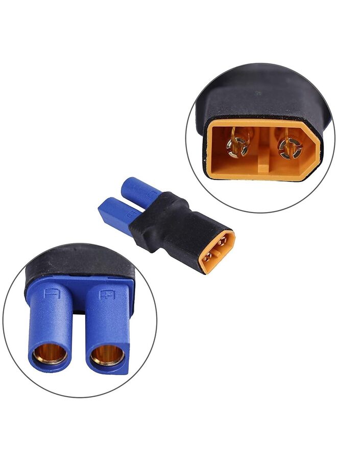 4pcs XT60 to EC5 Male Female Adapter, XT60 to Male Female EC5 Connector Adapter No Wires RC LiPo Battery Connectors (Size : A) - Image 3