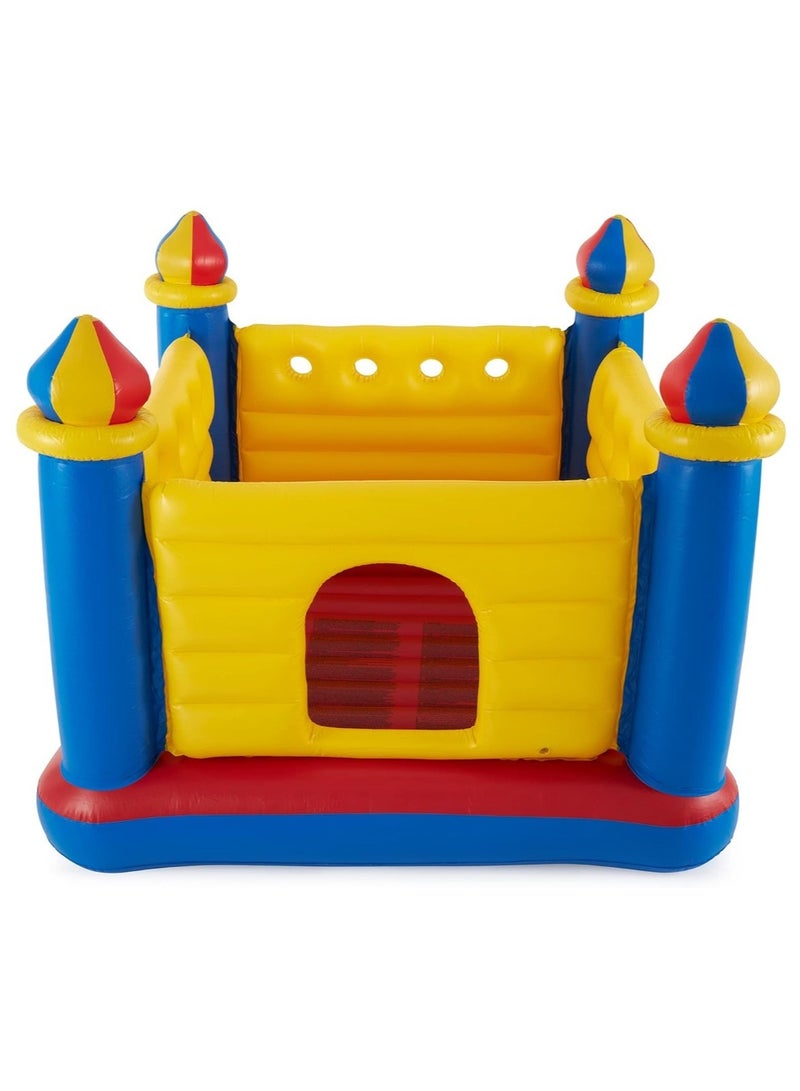 انتكس، لعبة القفز القابلة للنفخ جامب أو لين كاسل، مقاس 175.3 × 175Intex Jump-O-Lene Castle Inflatable Bouncer, Size 175.3 X 175.3 X 134.6 Cm.3 × 134.6 سم - Image 2