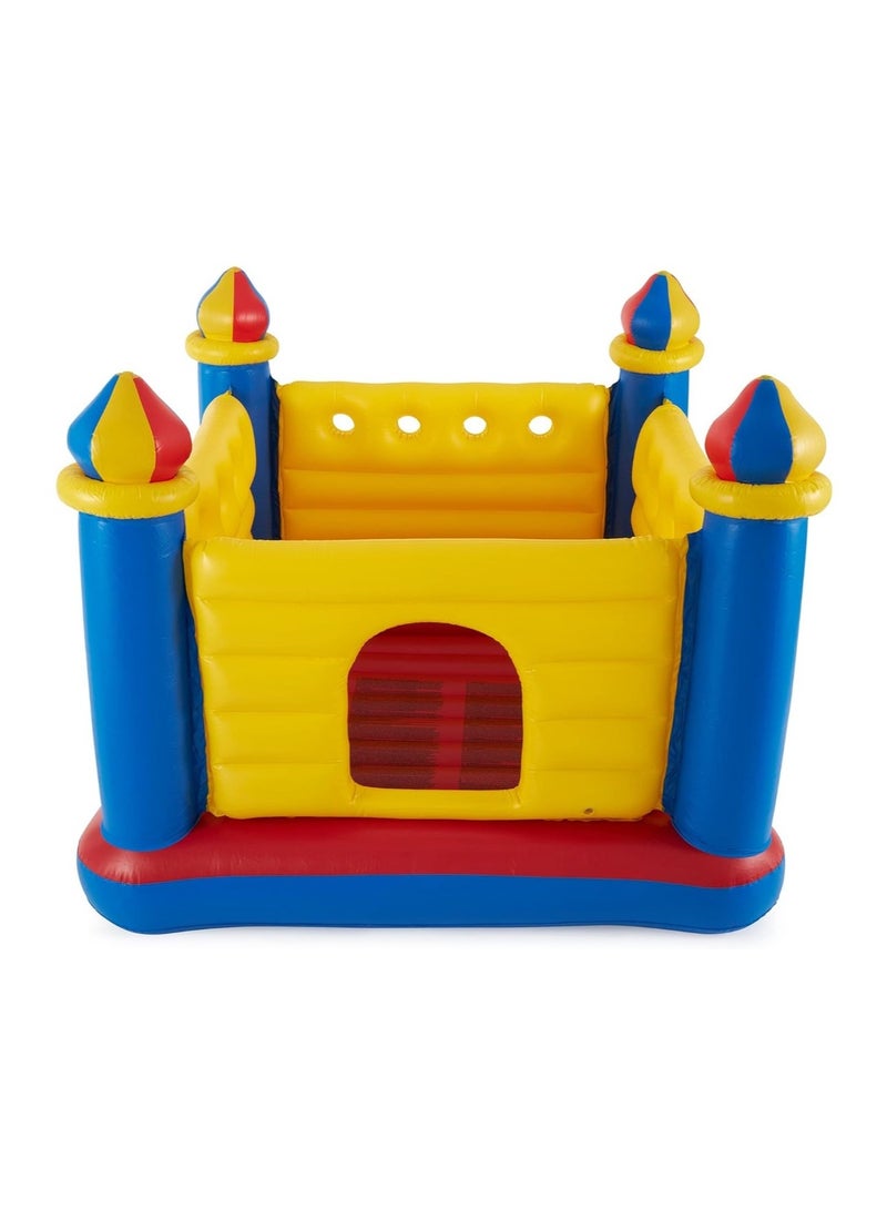 انتكس، لعبة القفز القابلة للنفخ جامب أو لين كاسل، مقاس 175.3 × 175Intex Jump-O-Lene Castle Inflatable Bouncer, Size 175.3 X 175.3 X 134.6 Cm.3 × 134.6 سم - Image 1