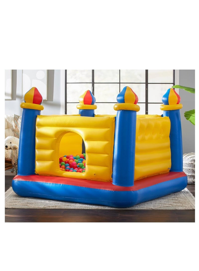 انتكس، لعبة القفز القابلة للنفخ جامب أو لين كاسل، مقاس 175.3 × 175Intex Jump-O-Lene Castle Inflatable Bouncer, Size 175.3 X 175.3 X 134.6 Cm.3 × 134.6 سم - Image 4