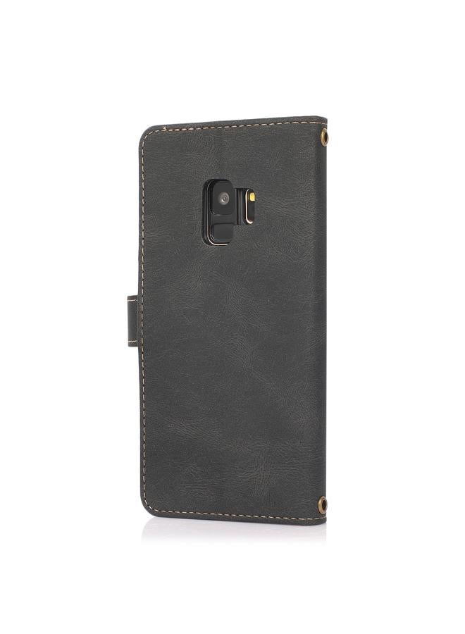 S-TOP Case For Samsung Galaxy S9 PU + TPU Horizontal Flip Leather Case with Holder & Card Slot & Wallet & Lanyard - Image 3