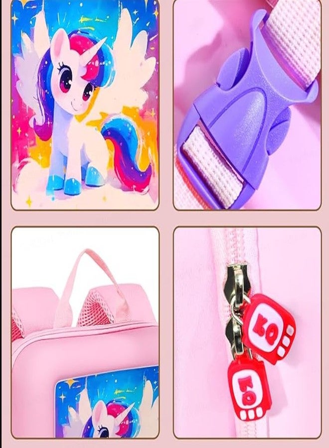 Space Enterprises Bagpack for Kids - Unicorn Bag for Pre-Schoolers Kids, Small Picnic Bag for Baby with, Boys, Girls, Lightweight Miniature Bags for 2 to 5 Years Toddlers - (Multicolor) - Image 2