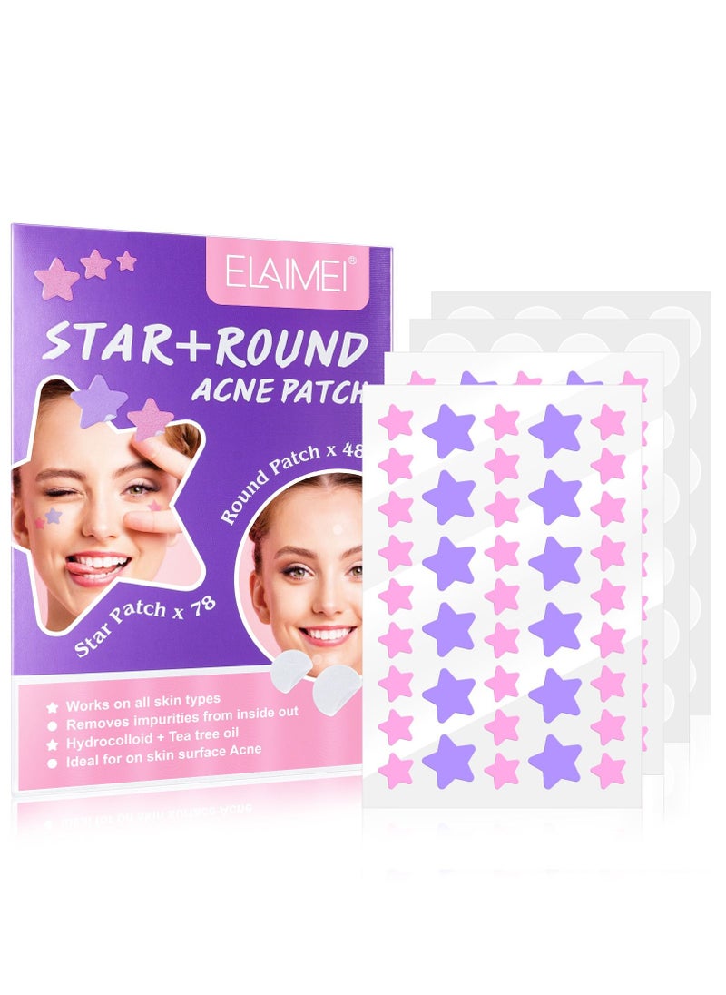 Elaimei Color Stars Of Acne Patch Tea Tree Acne Patch Water Colloid Net Acne Patch  - Image 1