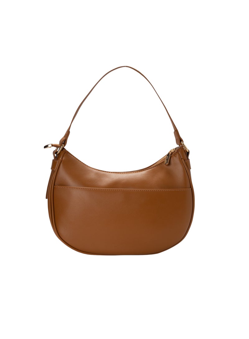 Bata Casual Curved Hobo Bag Brown - Image 2