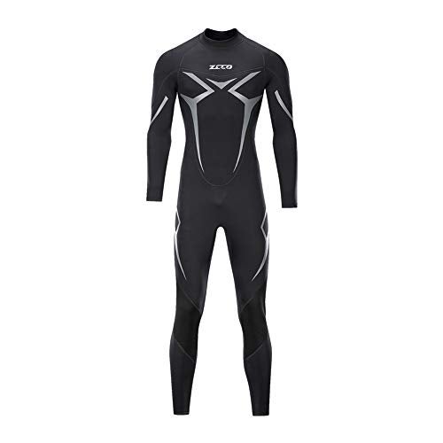 ZCCO Wetsuits Men's 3mm Premium Neoprene Full Sleeve Dive Skin for Spearfishing,Snorkeling, Surfing,Canoeing,Scuba Diving Wet Suits(XL) - Image 1