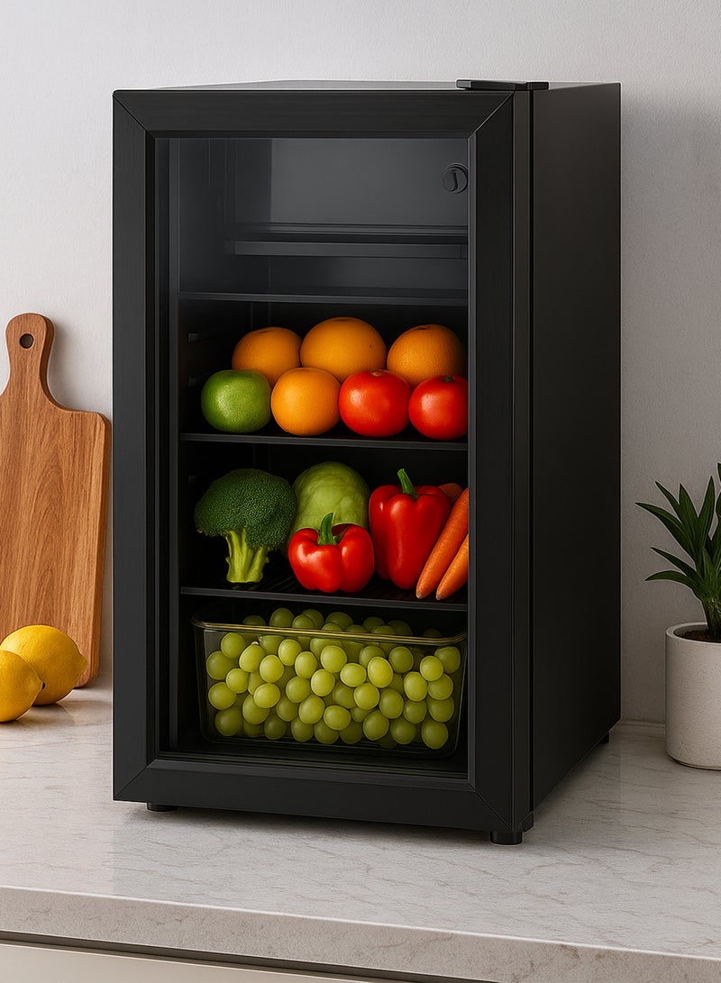 Dansat Display Refrigerator - Single Door - 2.9 ft 83 L 115 kW DAN210SC Black - Image 4