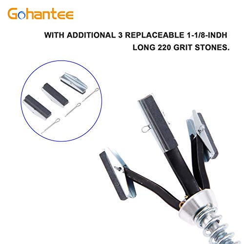 gohantee Engine Cylinder Hone Adjustable Deglazer 3/4" to 2-1/2" Diameter with 3-Piece 1-1/8" Long Stones 220 Grit - Image 3