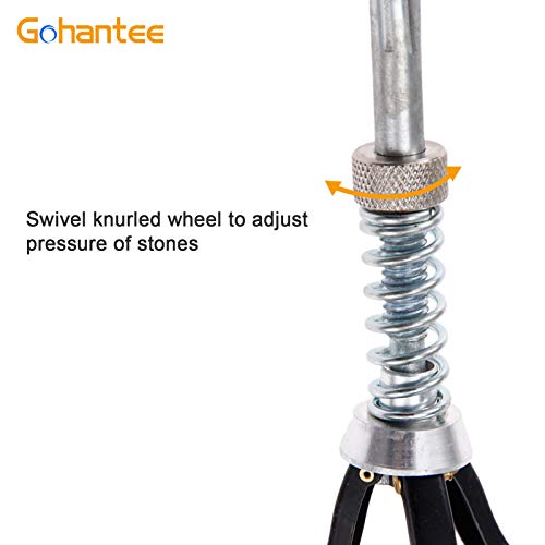 gohantee Engine Cylinder Hone Adjustable Deglazer 3/4" to 2-1/2" Diameter with 3-Piece 1-1/8" Long Stones 220 Grit - Image 5