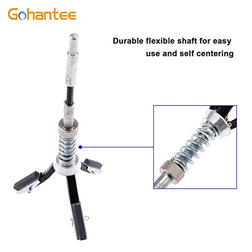 gohantee Engine Cylinder Hone Adjustable Deglazer 3/4" to 2-1/2" Diameter with 3-Piece 1-1/8" Long Stones 220 Grit - Image 4