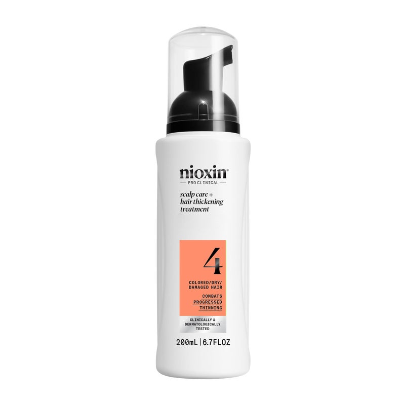 Nioxin System 4 Scalp + Hair Thickening Treatment | Serum for Colored or Damaged Hair with Progressed Thinning | 6.8 Fl oz. - Image 1