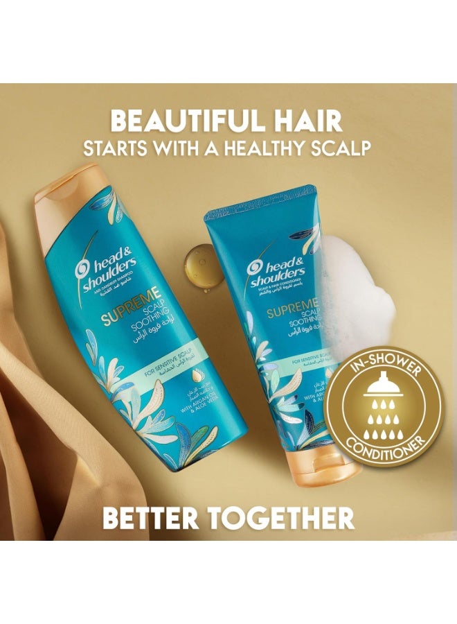 Head & Shoulders Supreme Scalp And Hair Conditioner With Argan Oil Aloe Vera For Sensitive Soothing, 200ML - Image 3