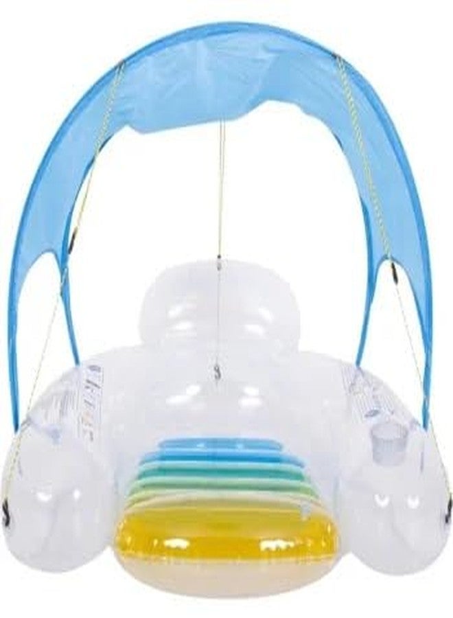 Jilani Swimming Pool Float Chair for Adult Float Chair with Canopy Swimming Pool Float with Manual Pump - Image 5