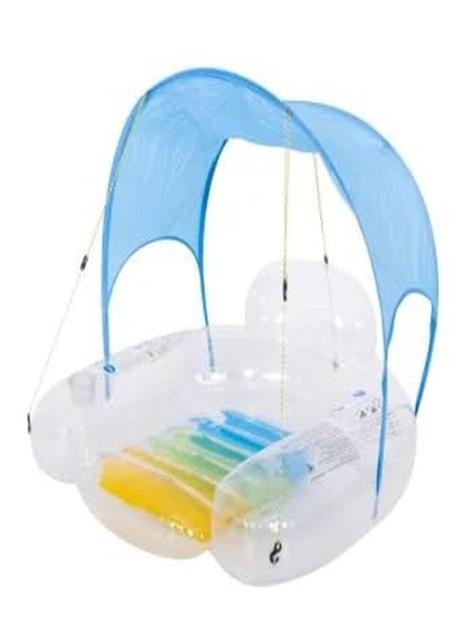 Jilani Swimming Pool Float Chair for Adult Float Chair with Canopy Swimming Pool Float with Manual Pump - Image 3
