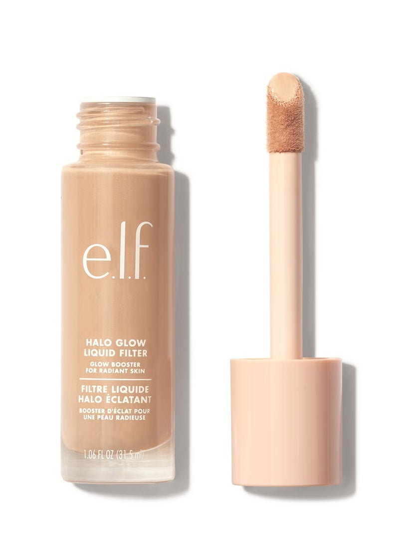 هالو جلو، مُرشِّح سائل، مُعزِّز للبشرة لإطلالة مُشرقة وناعمة، غني بحمض الهيالورونيك، نباتي، خفيف/متوسط