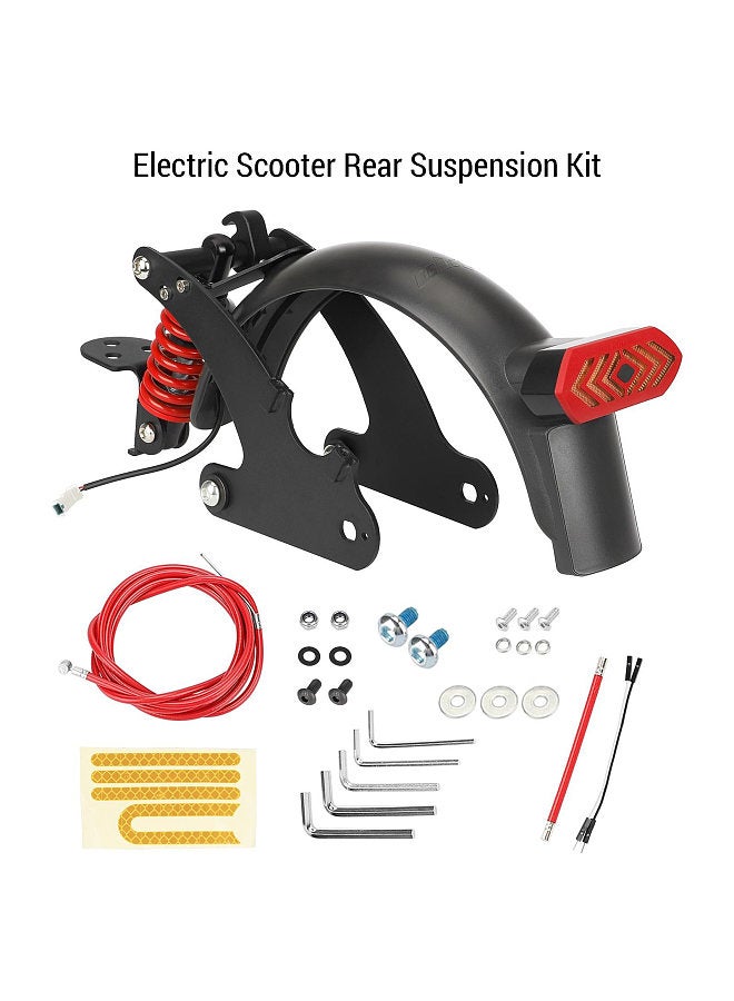 Generic Electric Scooters Rear Shock Absorber with Mudguard and Taillight Compatible for Ninebot G30 MAX Electric Scooter  - Image 4