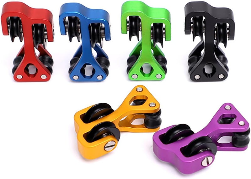 HRCHCG Aluminum Compound Bow Cable Slide Archery Bow String Splitter Roller Glide Replacement Bowstring Separator Arrow Pulley - Image 4