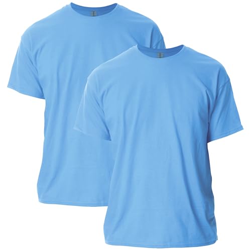 Gildan Adult Ultra Cotton T-Shirt, Style G2000, Multipack, Carolina Blue (2-Pack), X-Large - Image 1