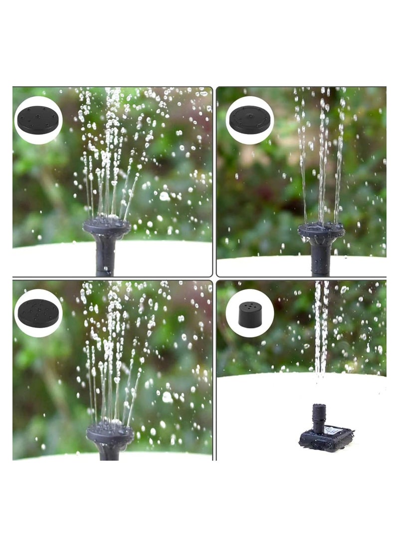 GUDOO Solar Fountain Kit for Water Feature, Solar Powered Water Fountain Pump with 4 Nozzles for Bird Bath, Ponds, Garden, Fish Tank  - Image 5