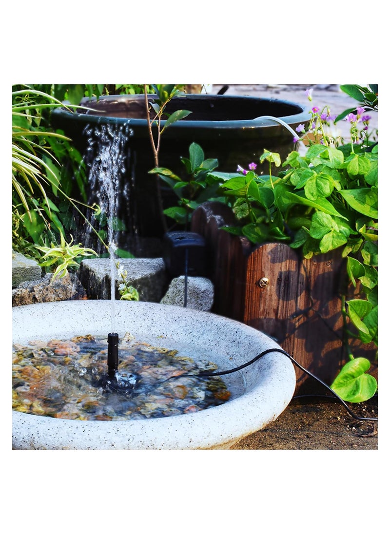 GUDOO Solar Fountain Kit for Water Feature, Solar Powered Water Fountain Pump with 4 Nozzles for Bird Bath, Ponds, Garden, Fish Tank  - Image 2