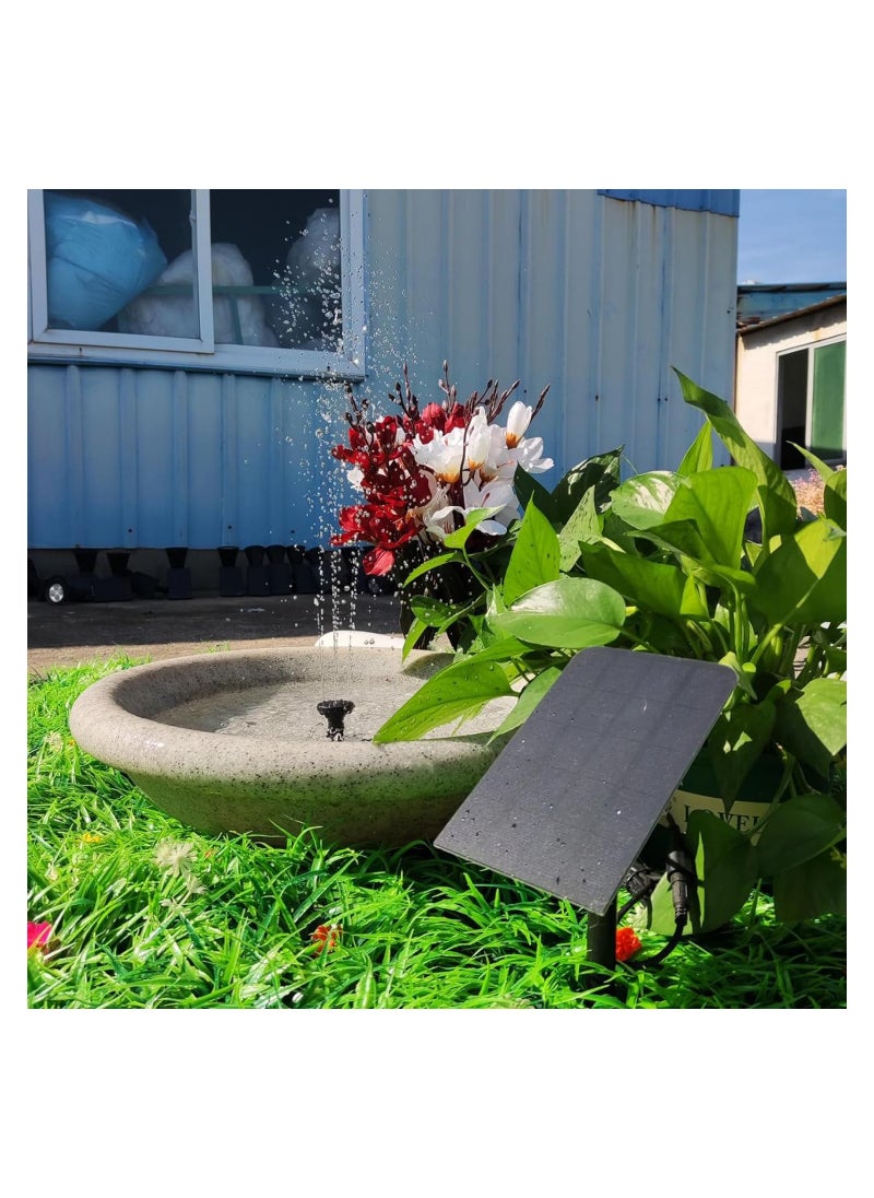 GUDOO Solar Fountain Kit for Water Feature, Solar Powered Water Fountain Pump with 4 Nozzles for Bird Bath, Ponds, Garden, Fish Tank  - Image 4