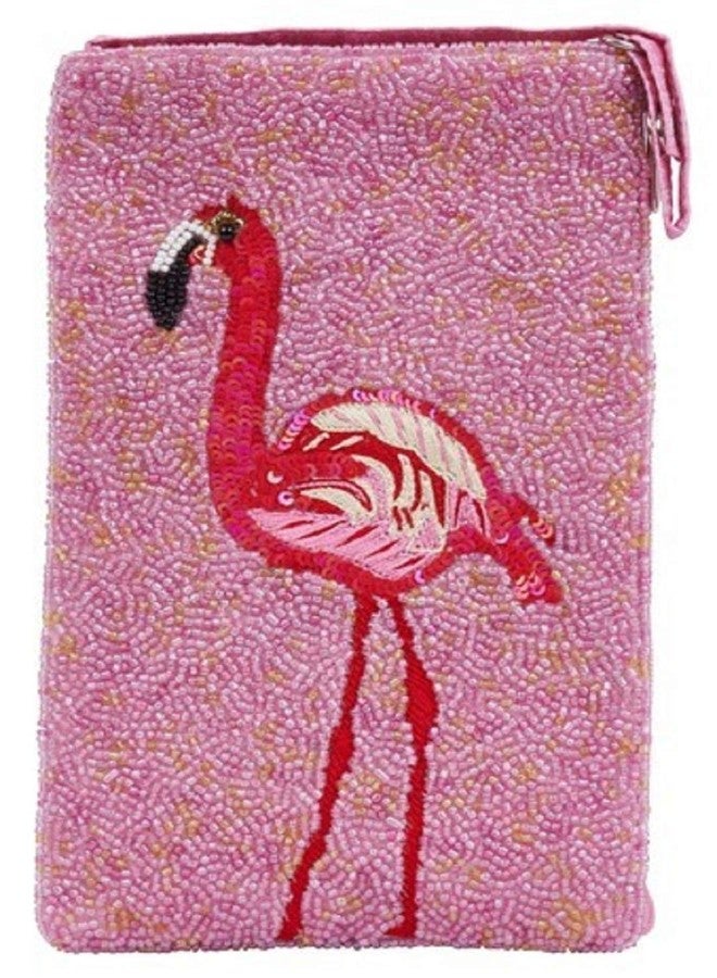 بامبو تردينج حقيبة هاتف أو حقيبة نادي فلامنجو من شركة بامبو تريدينج، مزودة بجيب جانبي منفصل وآمن بسحاب للنقود وبطاقات الائتمان، ارتفاع 7 بوصات، لون وردي