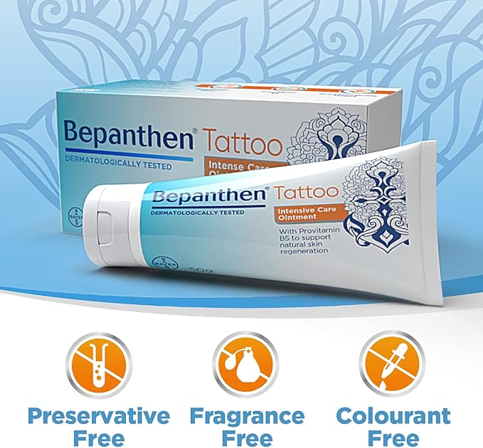 Bepanthen Bepanthen Tattoo Intense Care Ointment Formulated with Provitamin B5 50g - Image 3