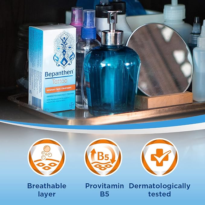 Bepanthen Bepanthen Tattoo Intense Care Ointment Formulated with Provitamin B5 50g - Image 5