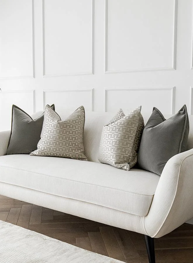 KNOT HOME Cushion Amara Bundle (with filler) Pillow Knot Home Cover Set for Modern Sofa Contemporary Living Room Bedroom and Office Soft Washable