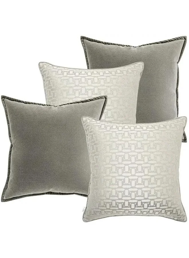 KNOT HOME Cushion Amara Bundle (with filler) Pillow Knot Home Cover Set for Modern Sofa Contemporary Living Room Bedroom and Office Soft Washable