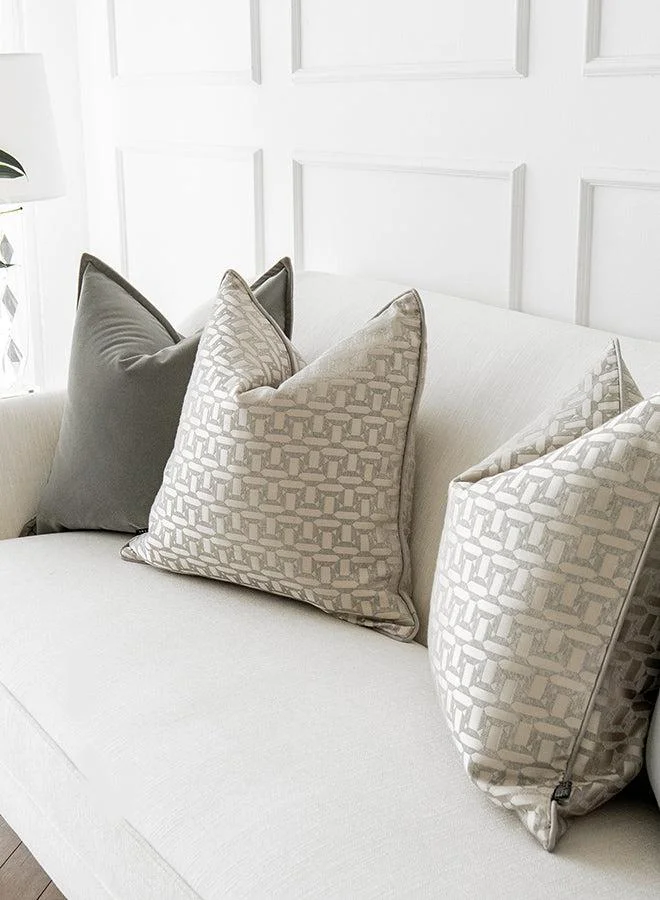 KNOT HOME Cushion Amara Bundle (with filler) Pillow Knot Home Cover Set for Modern Sofa Contemporary Living Room Bedroom and Office Soft Washable