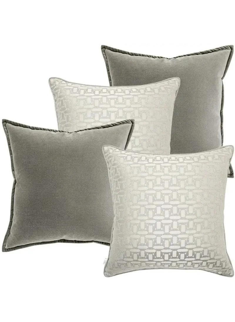 KNOT HOME Cushion Amara Bundle (with filler) Pillow Knot Home Cover Set for Modern Sofa Contemporary Living Room Bedroom and Office Soft Washable
