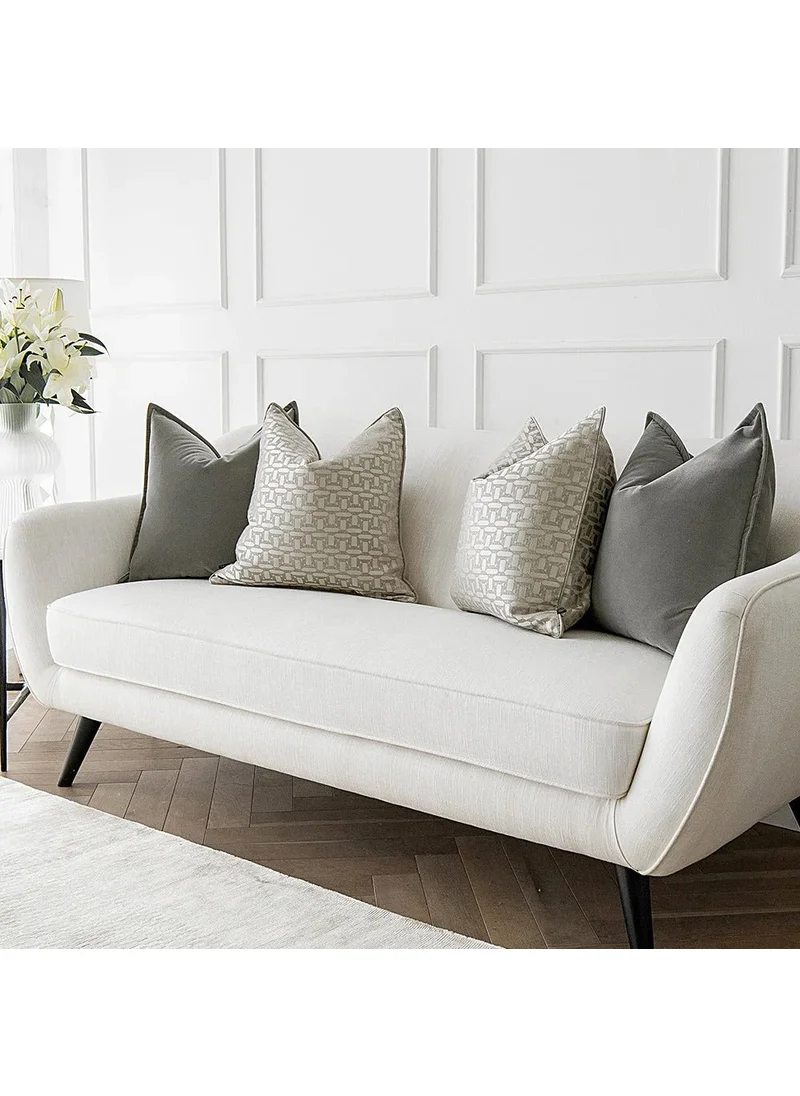 KNOT HOME Cushion Amara Bundle (with filler) Pillow Knot Home Cover Set for Modern Sofa Contemporary Living Room Bedroom and Office Soft Washable