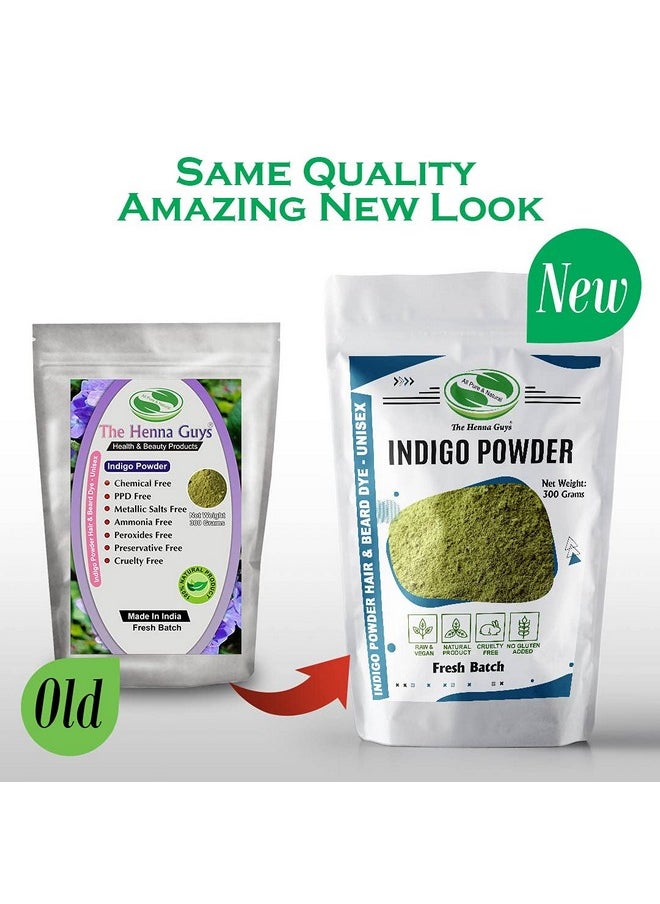 The Henna Guys 300 Grams INDIGO POWDER For Hair Dye/Color - The Henna Guys  - Image 2